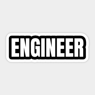 Engineer Word - Simple Bold Text Sticker